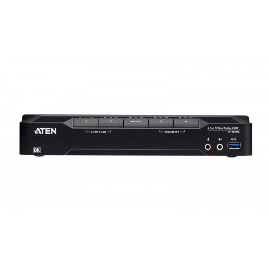 *4-Port USB 3.0 8K DP Dual Display KVMP Switch 