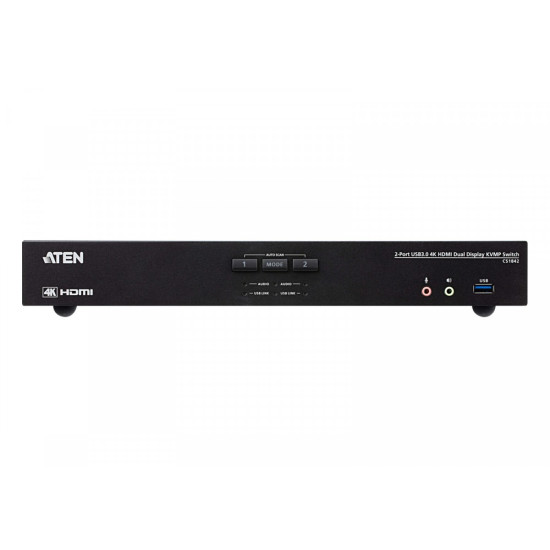 *2-Port USB3.0 4K HDMI Dual Display KVMP Switch 