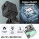 World Travel Adapter GaN 45W UK/EU/US/AU biały