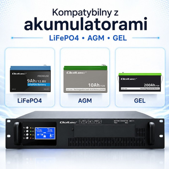 UPS Pure Sine Wave do RACK | 3kVA | 3000W | PF1.0 | LCD | EPO |  USB | On-line 