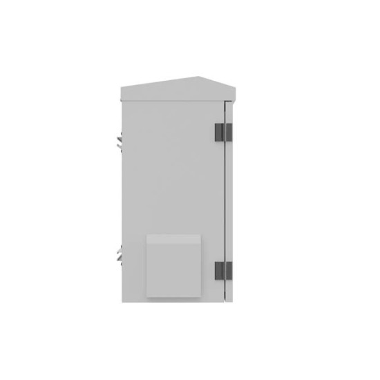 Szafa rack wisząca 10 cali hermetyczna IP55 montaż na ścianie/słupie 420x300x500mm szara (złożona) 