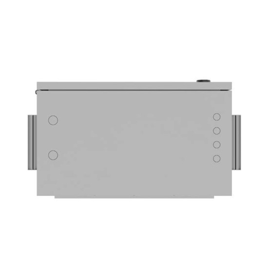 Szafa rack wisząca 10 cali hermetyczna IP55 montaż na ścianie/słupie 420x300x500mm szara (złożona) 