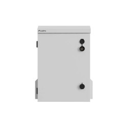 Szafa rack wisząca 10 cali hermetyczna IP55 montaż na ścianie/słupie340x250x500 szara (złożona)