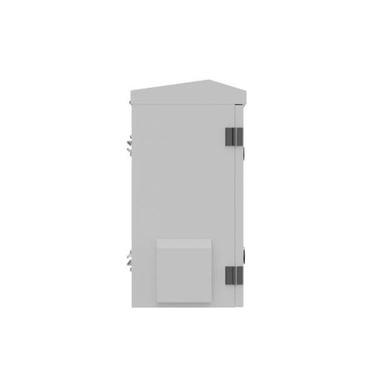 Szafa rack wisząca 10 cali hermetyczna IP55 montaż na ścianie/słupie340x250x500 szara (złożona)
