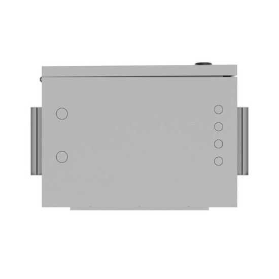 Szafa rack wisząca 10 cali hermetyczna IP55 montaż na ścianie/słupie340x250x500 szara (złożona)