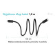 Kabel USB-C TB5 1.8m, czarny