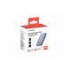 Ładowarka Essentials Slim GaN 65W 2x USB-C, US/UK/UE szara 