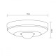 Czujnik ruchu PIR Sufit Sensor MCE231 