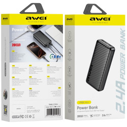 Powerbank 20000mAh P6K Pro 2xUSB-A/USB-C 