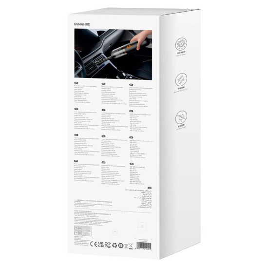 Odkurzacz samochodowy 6000Pa 80W czarny