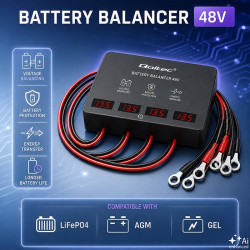 Balanser napięcia 48V do akumulatorów 4x12V | 10A | AGM GEL LiFePO4 | LED 