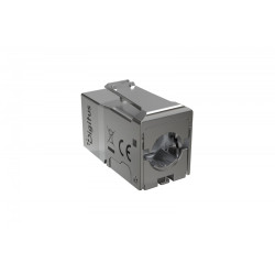 Moduł (gniazdo) Keystone RJ45 (8P8C) kat.6, STP ekranowany, beznarzędziowy, zaślepka przeciwpyłowa