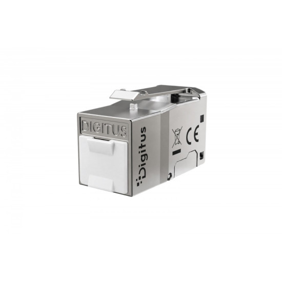 Moduł (gniazdo) Keystone RJ45 (8P8C) kat.6, STP ekranowany, beznarzędziowy, zaślepka przeciwpyłowa