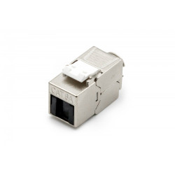 Moduł (gniazdo) Keystone RJ45 (8P8C) kat.6A, STP, ekranowany, beznarzędziowy, osłona przeciwpyłowa