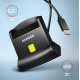 Czytnik smart kart identyfikacyjnych USB-C CRE-SM4NC 