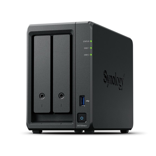 Serwer NAS DS725ne+ 2x0HDD 2,6Ghz 1x4GB DDR4 1x1GbE 2,5GbE 