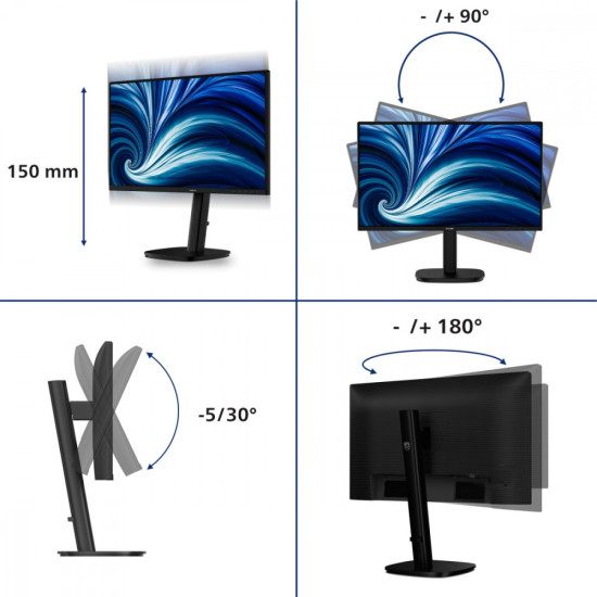 Monitor 24B2N3200A IPS 23.8 cala 120Hz HDMI DP Pivot Głośniki