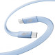 Kabel USB C - USB C 1m płaski błękitny