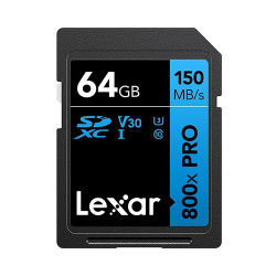 Karta pamięci Professional 800x Pro 64GB SDXC UHS-I 150MB/s read C10 V30