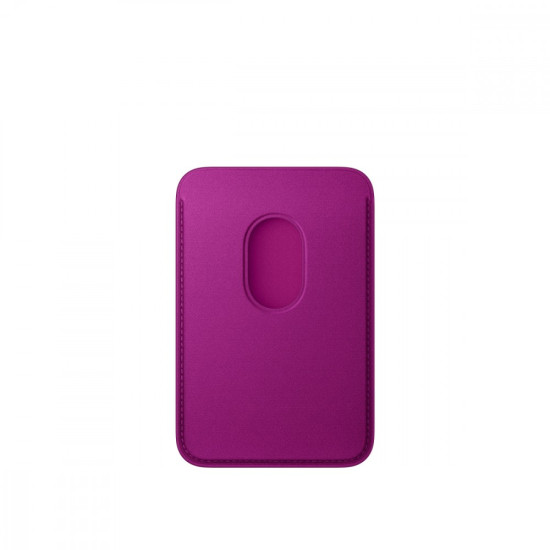 Portfel z tkaniny FineWoven z MagSafe do iPhonea - magenta