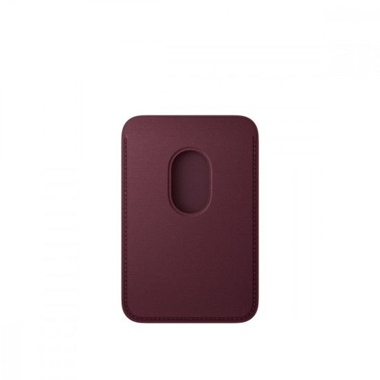 Portfel z tkaniny FineWoven z MagSafe do iPhonea - burgund
