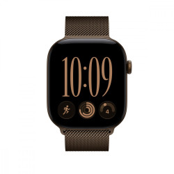 Bransoleta mediolańska w kolorze ciemnego brązu do koperty 46 mm - rozmiar M/L