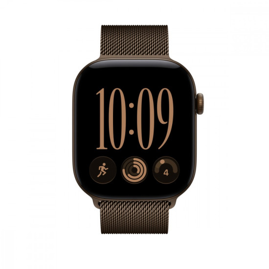 Bransoleta mediolańska w kolorze ciemnego brązu do koperty 46 mm - rozmiar M/L