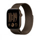 Bransoleta mediolańska w kolorze ciemnego brązu do koperty 46 mm - rozmiar M/L