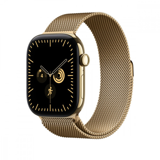 Bransoleta mediolańska w kolorze żywego złota do koperty 46 mm - rozmiar M/L