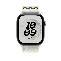 Opaska sportowa Nike w kolorze klasycznej bieli do koperty 46 mm