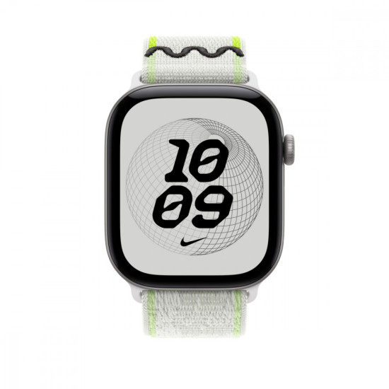 Opaska sportowa Nike w kolorze klasycznej bieli do koperty 46 mm