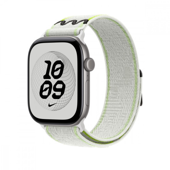 Opaska sportowa Nike w kolorze klasycznej bieli do koperty 46 mm