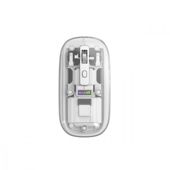 Mysz biurowa PRIS M B10 wireless biała 