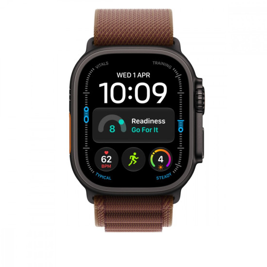 Opaska Alpine w kolorze burgundu do koperty 49 mm - rozmiar M - wykończenie z tytanu w kolorze czarnym