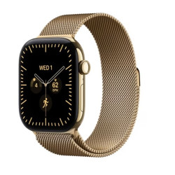 Watch seria 12 GPS + Cellular, koperta 42 mm z tytanu w kolorze żywego złota, bransoleta mediolańska w kolorze żywego złota
