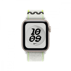 Opaska sportowa Nike w kolorze klasycznej bieli do koperty 40 mm