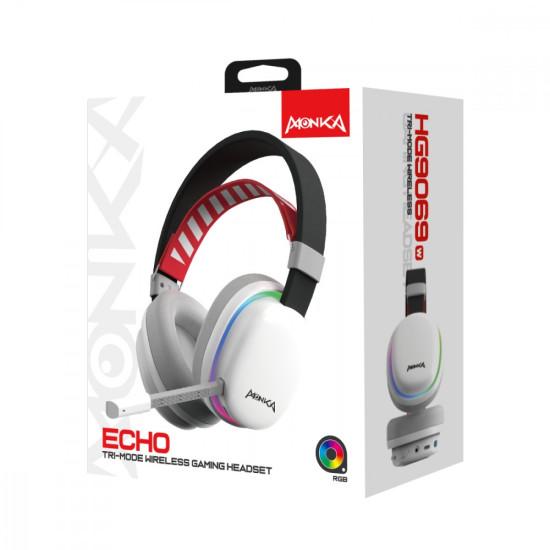 Słuchawki gamingowe ECHO bezprzewodowe BT 2.4G USB-C