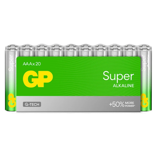 Baterie alkaliczne LR03/AAA Super Alkaline - shrink 20 szt. 