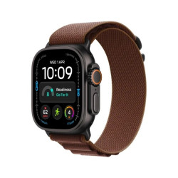 Smartwatch Watch Ultra 4 GPS + Cellular, koperta 49mm z tytanu w kolorze czarnym, opaska Alpine w kolorze burgunda - rozmiar M