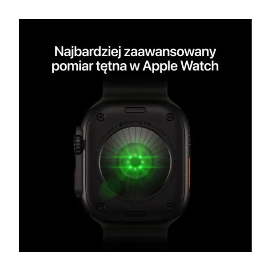 Smartwatch Watch Ultra 4 GPS + Cellular, koperta 49mm z tytanu w kolorze czarnym, opaska Trail w kolorze burgunda - rozmiar M/L