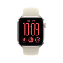 Smartwatch Watch SE 3 GPS + Cellular, koperta 44mm z aluminium w kolorze księżycowej poświaty, pasek sportowy w kolorze piaskowym - rozmiar M/L