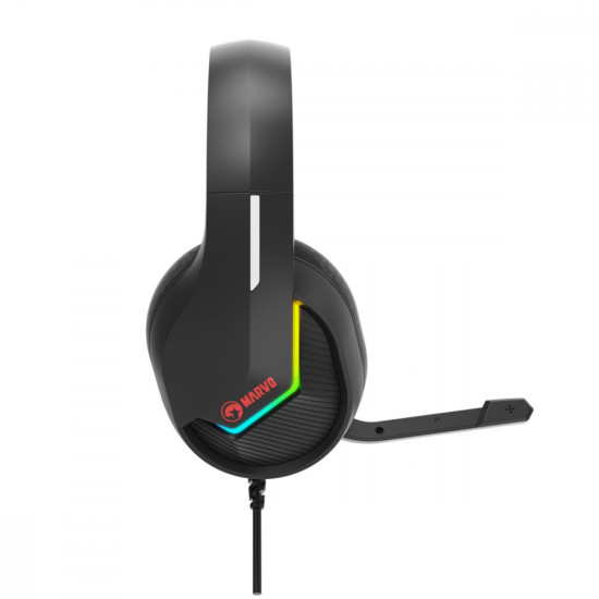 Słuchawki TACTIC 40 RGB mikrofon wired czarne 