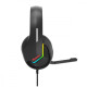 Słuchawki TACTIC 40 RGB mikrofon wired czarne 