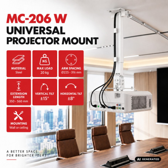 Uchwyt do projektora uniwersalny MC-206 W 
