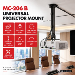 Uchwyt do projektora uniwersalny MC-206 B 