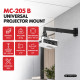 Uchwyt naścienny do projektora MC-205 B 