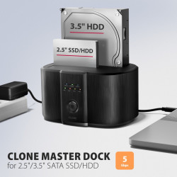 Stacja dokująca, USB 3.2 Gen 1 - 2x SATA 6G 2.5