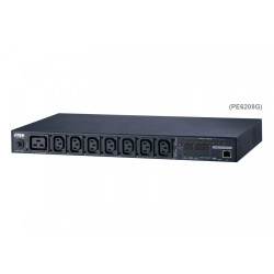 Listwa eco PDU 16A 1U 8-wyjściowe przełączalne z pomiarem