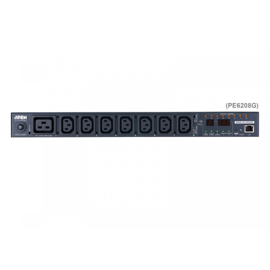 Listwa eco PDU 16A 1U 8-wyjściowe przełączalne z pomiarem