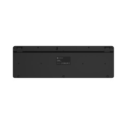 Klawiatura Tang US bezprzewodowa BT + 2.4GHz cicha Slim czarna 